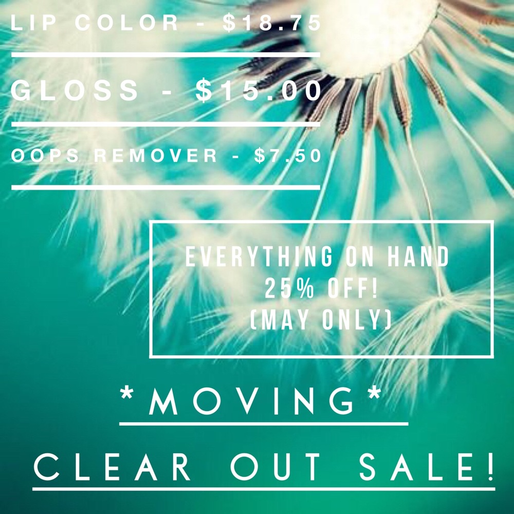 LipSense Moving Clear out!!